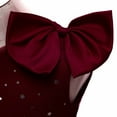 thumbnail image 3 of Odeerbi Kids Girls Princess Dresses Party Gowns Formal Dress Sequin Bow Evening Dress Sleeveless One Shoulder Dress Hot Pink, 3 of 6