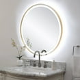 thumbnail image 5 of Uttermost Crofton Lighted Brass Round Mirror, 5 of 11