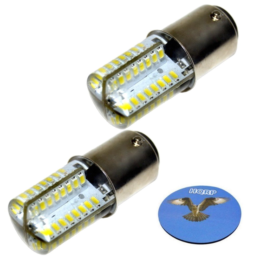 HQRP 2Pack 110V LED Light Bulbs Warm White for Singer 1588 / 1590 /