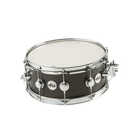 DW Collector's Series Satin Oil Snare Drum Ebony with Chrome Hardware 14x6