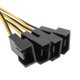 thumbnail image 5 of Ventilador De Refrigeración De La Computadora D-Port Computer CPU PC Case 3Pin Fan Cable 1 a 4 Ways Power Splitter (5pcs, 5 of 7