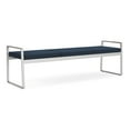 thumbnail image 1 of Gansett Reception Waiting Room Steel 3-Seat Bench / Silver Steel / Blue, 1 of 5