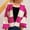 Hot Pink#2, variant on New trends for her GaThRRgYP Sweater Cardigans for Women Chunky,Women's Long Sleeve V-Neck Contrast Striped Loose Casual Sweater Cardigan Green S