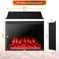 thumbnail image 3 of Resenkos Fireplace Heater,Electric Fireplace, 34/37 Inch Electric Fireplace Recessed with Adjustable Flames, 3 of 10