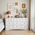thumbnail image 3 of LGHM 10 Drawer Dresser for Bedroom, Dresser TV Stand, Chest of Drawers for Storage and Organization, White, 3 of 10