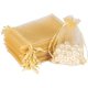 thumbnail image 1 of 100 bolsas de regalo de organza doradas, 4 x 6 pulgadas, bolsas de regalo con cordón de malla de caramelo, bolsas de joyería para fiesta de boda de Navidad (dorado) oso de fresa Electrónica, 1 of 6
