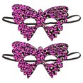 thumbnail image 2 of 2 máscaras de mascarada con banda elástica, parche veneciano, lentejuelas, mariposa, princesa, máscara de fiesta de media cara para carnaval veneciano, Halloween y fiesta de graduación, 2 of 8