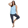 thumbnail image 6 of RBX Active Women's Plus Size Squat Proof Capri Legging With Pockets, 6 of 7
