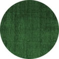 thumbnail image 1 of Ahgly Company Indoor Round Abstract Emerald Green Modern Area Rugs, 6' Round, 1 of 4