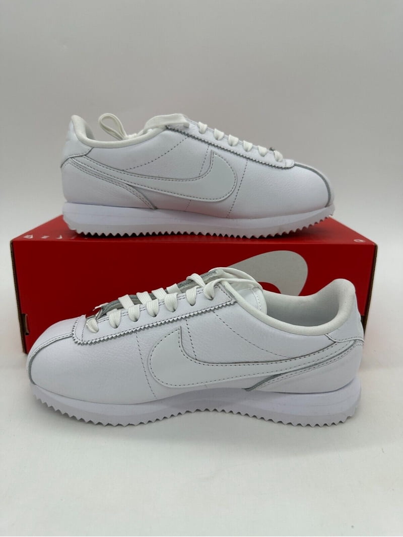 Nike Cortez 23 Premium Women's Size 6.5 Triple White Athletic