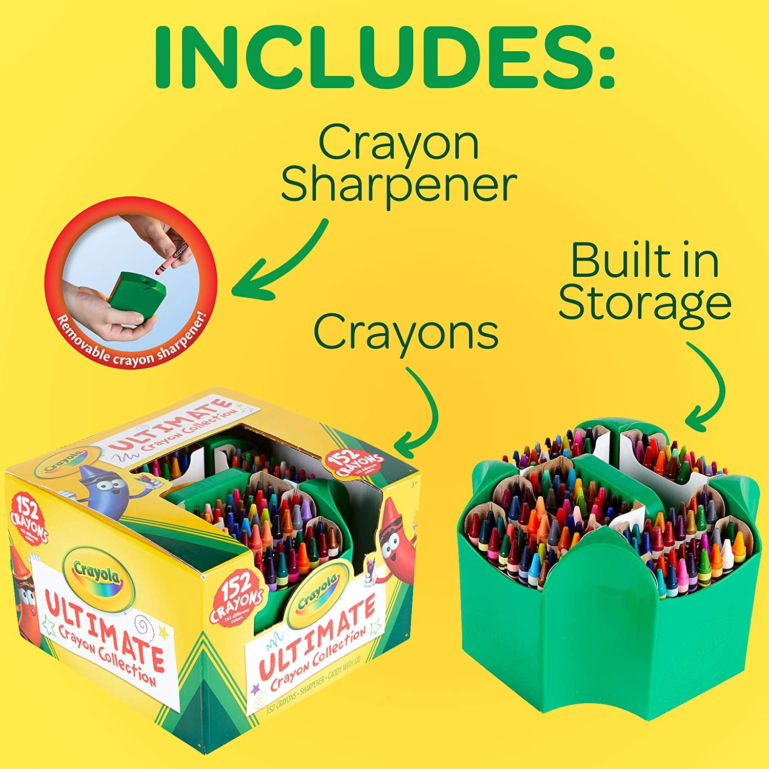 Crayola Ultimate Crayon Collection, 152 Pieces, Art Set, Gift