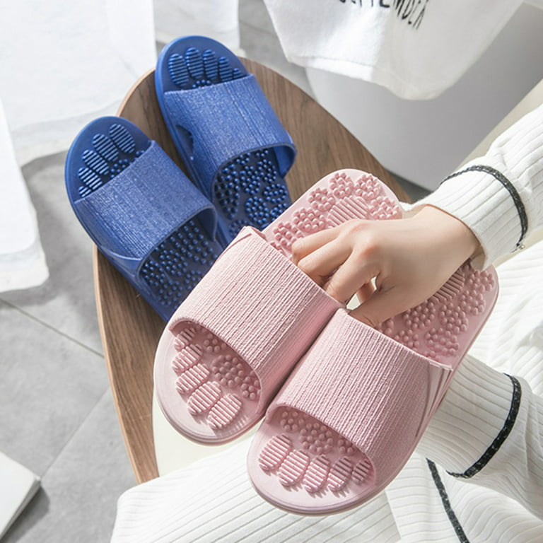 Luxury Massage Slippers Acupressure Foot with Acupoint Beads Foot Stress Sandals for Home Office 38-39 Walmart.com