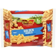 Ore-Ida Golden Crinkles French Fries Fried Frozen Potatoes Family Size, 8 lb Bag