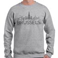 thumbnail image 2 of Skyline Brussels Belgium Sweatshirt Unisex 5X-Large Grey, 2 of 5