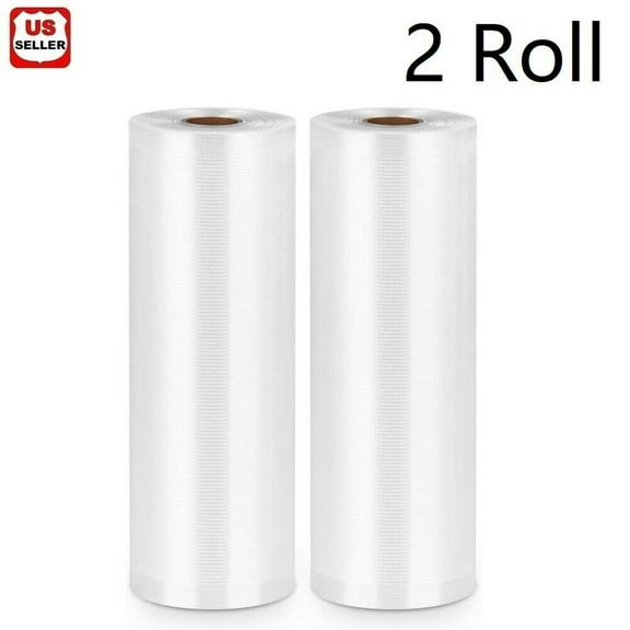 2 Pack Vacuum Sealer Bags Rolls 8'X 196' ideal for Food Saver, Seal a Meal | BPA Free, Heavy Duty | Great for food vac storage or sous vide