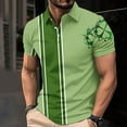 thumbnail image 2 of BiZtdJrK Sale of The Day Prime Today, Men's Funny Irish Flag Clover Golf Tennis Shirts St. Patrick's Day Short Sleeve Tees Tops Summer Casual Blouse Button Down Lapel Polos Shirt Multicolor XXXL, 2 of 4