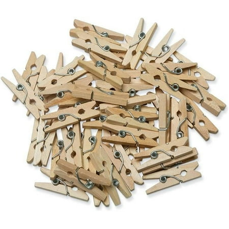 UPC: 0021196365711 | Creativity Street Wood Crafts Mini – Craft clothespin – 1 in – natural – wood (pack of 50)