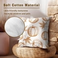 thumbnail image 5 of Fall Orange White Pumpkin Throw Pillow Cover 20x20 Inch Pack of 2 Fallen Leaves Cushion Pillow Case Square Maple Leave Thanksgiving Pillowcase for Autumn Outdoor Party Bed Sofa Home Car Bedroom, 5 of 6