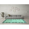 thumbnail image 3 of Ahgly Company Indoor Rectangle Abstract Light Blue Modern Area Rugs, 2' x 5', 3 of 4