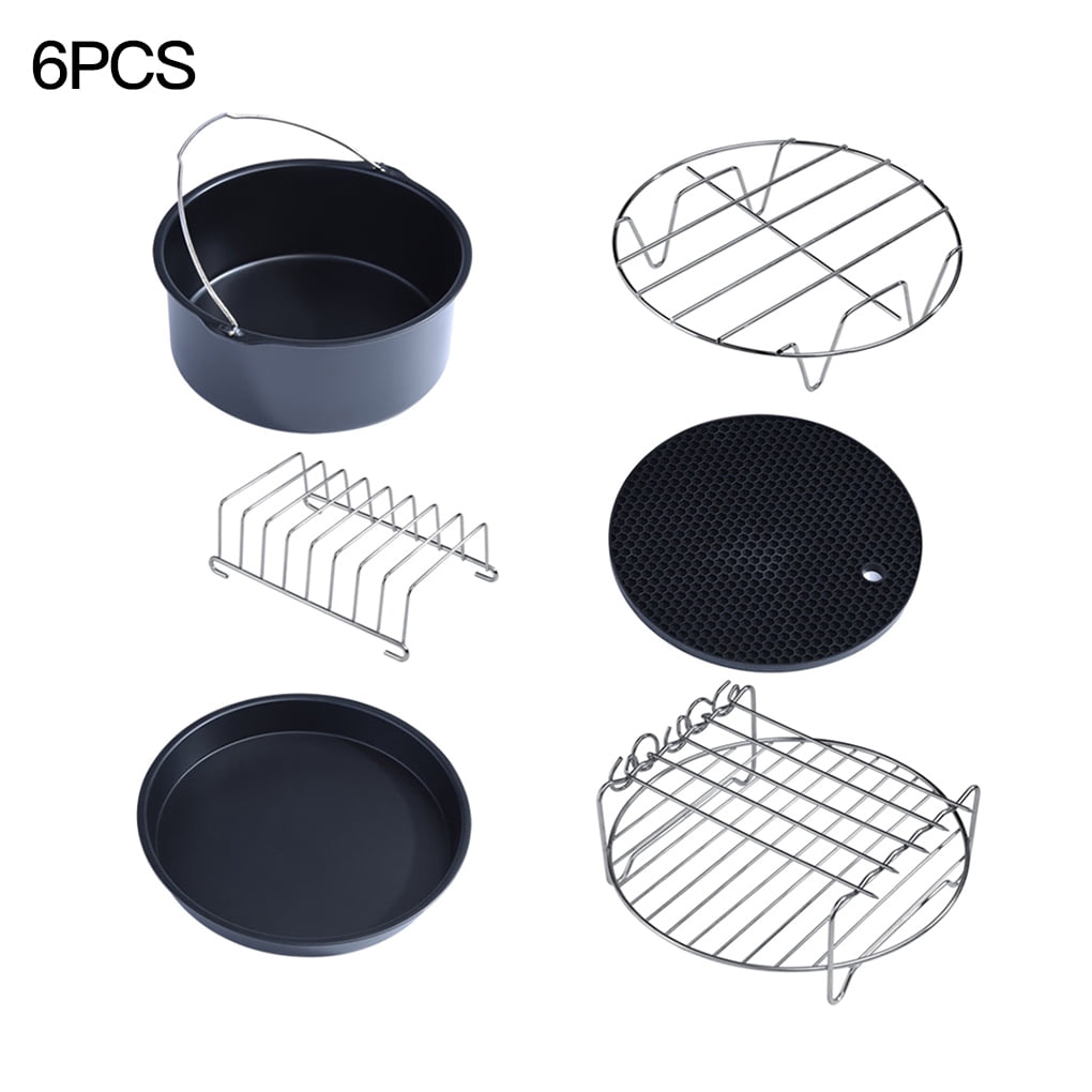Ustyle 6pcs Metal Air Fryer Accessories Set NonStick Instant Pot