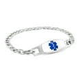 thumbnail image 1 of MedicEngraved Bracelet Médical en Acier Inoxydable 316L avec Émail et Étiquette Médicale - Gravure Médicale Incluse, 1 of 7