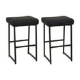 thumbnail image 1 of Milo Set of 2 Backless Upholstered Counter Height Barstools, 1 of 7
