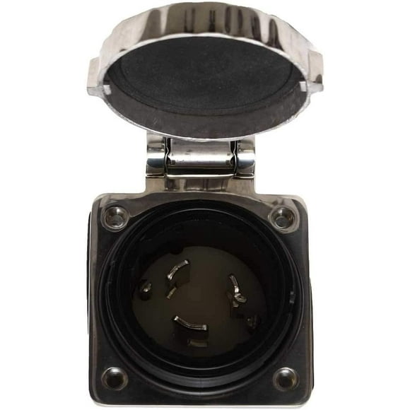Marinco 6371EL-BX Entrée 32A 230V, Acier Inoxydable