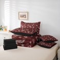 thumbnail image 6 of Erosebridal Navy Paisley Bandana 7-Piece King Bedding,White Western Scarf King Bed in a Bag,Black Reversible, 6 of 7