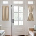 thumbnail image 6 of Curtain,French Door Curtains Rod Pocket Thermal Curtain For Doors Or Glass Window Curtain Panel Beige(Curtain Buckle Not Included), 6 of 6