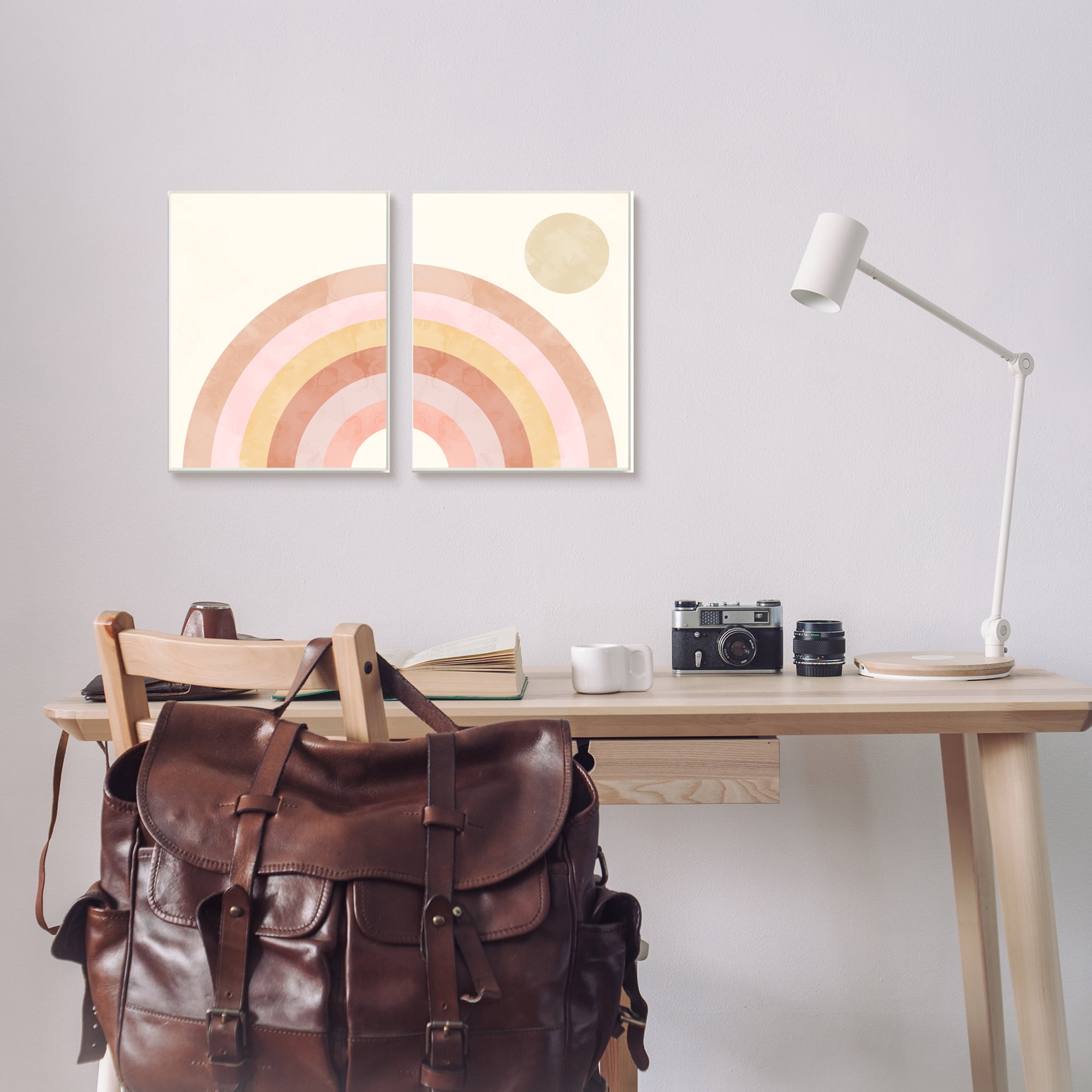 Stupell Indtries Sun Bleached Desert Rainbow Rising Sun Pink Orange,10 x 15,Design by Daphne Polselli