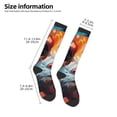 thumbnail image 2 of Balery Oil Painting Colorful Hamster Calcetines novedosos Calcetines deportivos Calcetines hasta la rodilla Calcetines de algodón Calcetines originales y geniales, 2 of 6