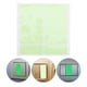 thumbnail image 2 of 1 hoja de pegatinas luminosas para interruptores de luz nocturna, bricolaje., 2 of 7
