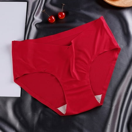 Outfmvch Cheeky Panties Womens Underwear No Show Underwear for Women Womens Underwear Cotton Bikini Lace Soft Panty Ladies Stretch Full Briefs Lingerie for Women(clearance) Red 2xl