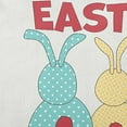 thumbnail image 2 of Simply Daisy 26-inch Square Hoppy Easter Polyester Indoor Pillow, White Qty 1, 2 of 4