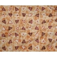 thumbnail image 4 of oneOone Tissu Polyester Lycra Beige Texture & Triangle Géométrique Projets de Couture Tissu Imprimé au Mètre 56 Pouces de Large, 4 of 4