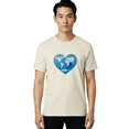 thumbnail image 2 of Blue-World-Map-Heart Mens Graphic Tee, 100% Cotton, Casual Summer Wear BAA178, 2 of 2
