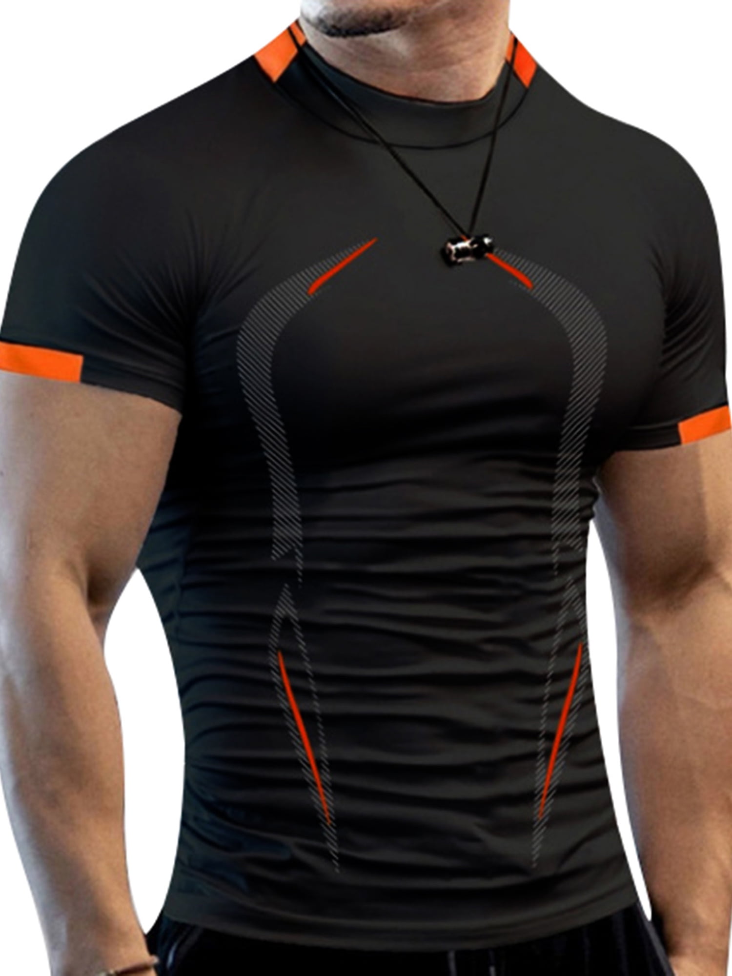Running Sports Cimic Men's 3 Pack Workout Shirts Quick Dry Fit Short-Sleeve Gym T-Shirts Tops for Athletic 