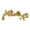 Brushed Brass, variant on Kingston Brass KS3028AX Restoration Two-Handle Wall Mount Roman Tub Faucet, Brushed Nickel