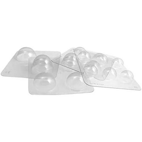 Martellato 20SF002 Kit of 4 Molds to Make Chocolate Hemispheres from 1.97 inch to 3.54 Inch