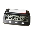 thumbnail image 1 of Reloj de ajedrez, temporizador digital de ajedrez, función de memoria, reloj de ajedrez portátil digital Negro, 1 of 9