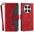 thumbnail image 1 of For Xiaomi Redmi Note 14 Pro 4G Leather Case Splicing Stitching Wallet Phone Cover with Wrist Strap, 1 of 5