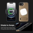 thumbnail image 2 of Allytechgroup Luxury Case for iPhone 16e with Hidden Kickstand, [Compatible with MagSafe], Premium PU Leather + Soft TPU Inner Shockproof Anti-Fall Protective Slim Fashion Case, Desertgold, 2 of 8