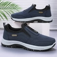 thumbnail image 7 of Men's Waterproof Hiking Shoes Slip On Walking Shoes Orthopedic Arch-Support Trainers - Lightweight Breathable Upper | Cushioned | Non-Slip Rubber Outsole | Outdoor Trail Blue 43, 7 of 7
