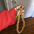 thumbnail image 3 of Macrame Keychain Wristlet Keychains for Women Handmade Hand Wrist Strap with Hanging Buckle - Car Keys Cute Key Chains Boho Keyring Bracelet for Girls, 3 of 6