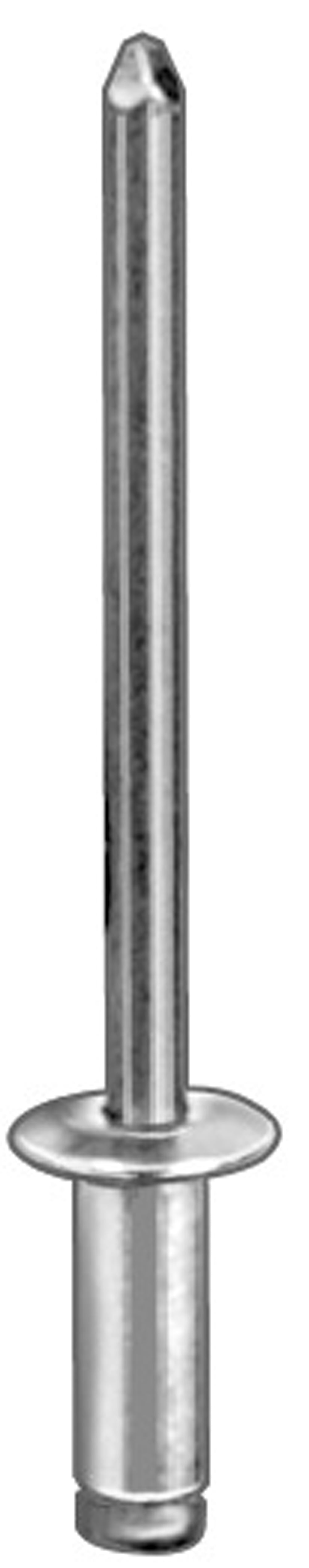 Clipsandfasteners Inc 100 5/32 Aluminum/Steel Panel Blind Rivets 3/161/4 Grip (100) Dome