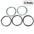 thumbnail image 2 of 5 Rouleaux de Fil d'Aluminium Flexible Coloré pour Bricolage Jardinage (Noir + Vert), 2 of 9
