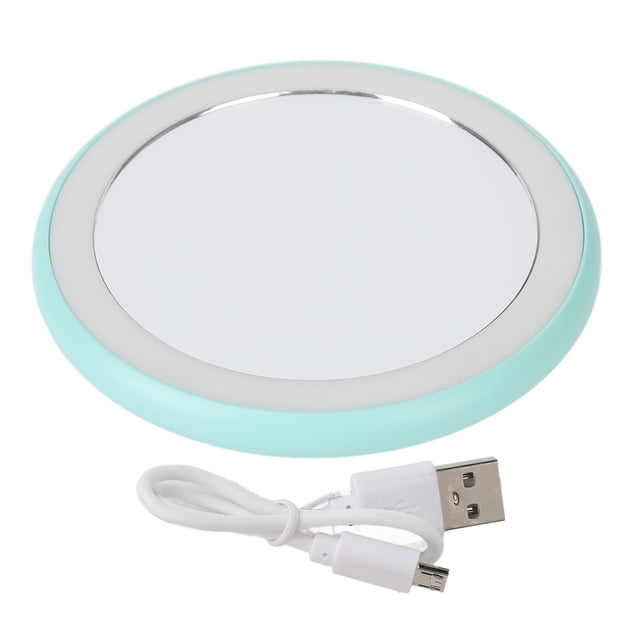 Espejo de maquillaje de mano, espejo de maquillaje compacto con espejo de maquillaje de bolsillo, espejo portátil redondo diseñado con precisión
