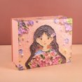 thumbnail image 2 of Caja de regalo elegante con diseño floral para niña, 2 piezas (grande/pequeña), 2 of 2