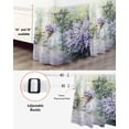 thumbnail image 3 of Purple Lavender Wrap Around Bed Skirts for Queen Bed 18" Drop,Bed Skirt with Adjustable Elastic Belt Dust Ruffle Bed Valance for Bedroom Hotel Green Leaves Spring Bike Botanical Bed Frame Cover, 3 of 7