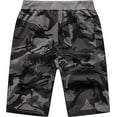 thumbnail image 2 of Tyhengta Mens Shorts Casual Comfortable Workout Shorts Drawstring Zipper Pockets Elastic Waist Camo Darkgray 38, 2 of 7